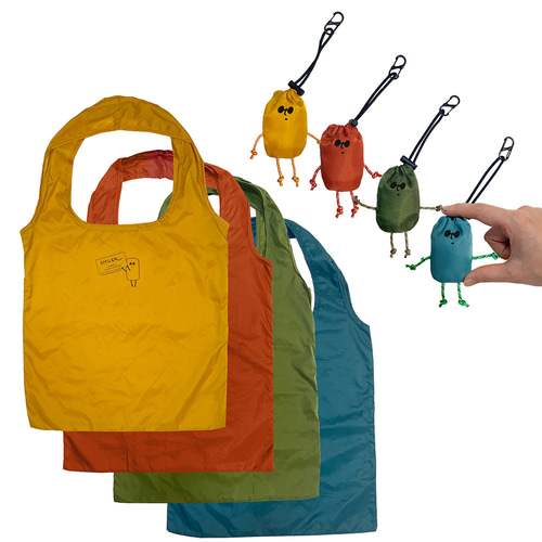 ECO Buddy Bag】エコバッグ入りキーホルダー 選べる4色 バッグ