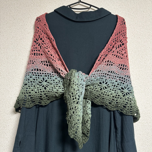 三角ショール【輸入毛糸/年中素材】 ストール ゆめ@オーダー再開