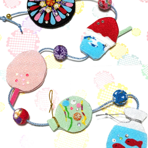 ☆夏祭り・花火・ミニチュア・フォトフレーム・着物・吊るし飾り・飾り