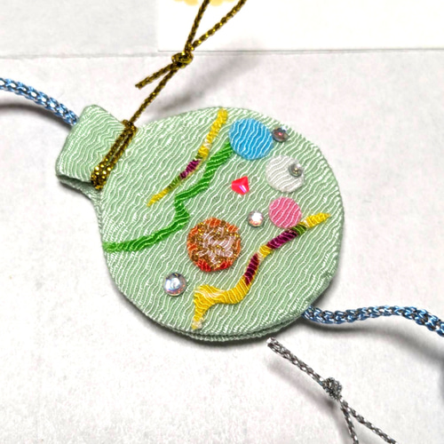 ちりめん細工の吊るし飾り「夏祭り」 花火大会と縁日 ガーランド