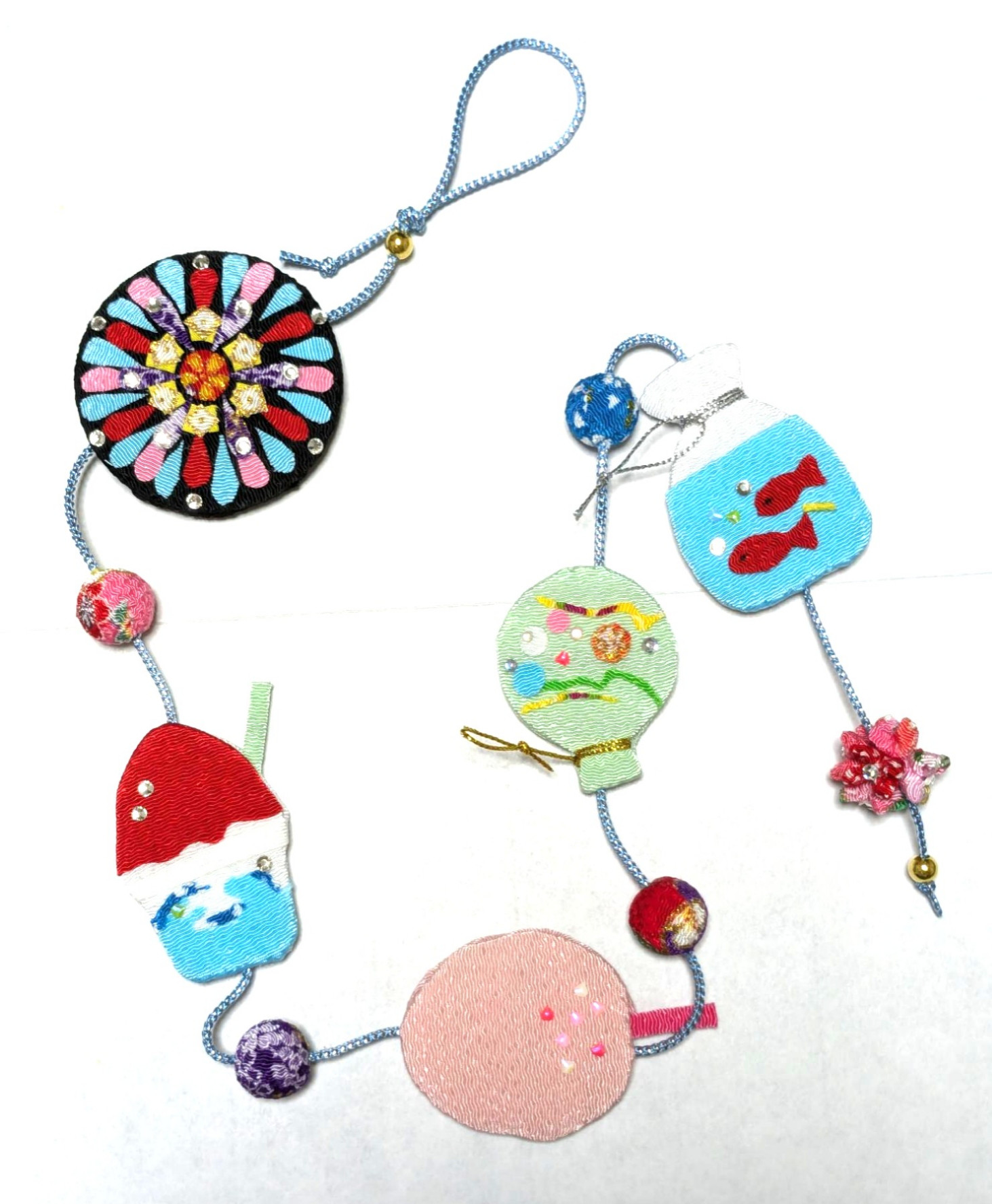 ☆夏祭り・花火・ミニチュア・フォトフレーム・着物・吊るし飾り・飾り・チャーム☆