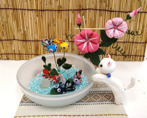 あめつち工房　豆盆栽　朝顔　金魚 あめつち工房 豆盆栽 朝顔 金魚 - メルカリ