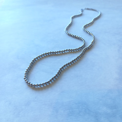 SV925製ナバホパールとマグネサイトのデザインネックレス　60cm SV925製ナバホパールとマグネサイトのデザインネックレス 60cm