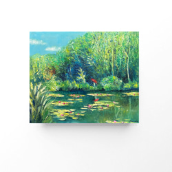 油絵 絵画 【海のお花畑】 油絵 原画 オリジナル 「海とお花畑」送料無料 絵画 Masako's