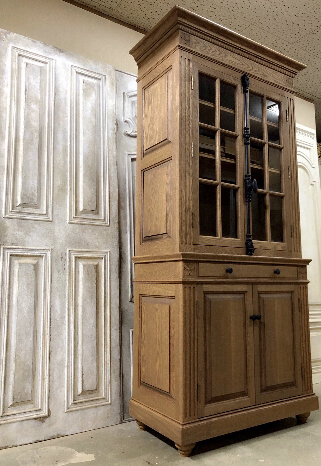 サイズ、デザインオーダー可！幅広デザインラック○シャビーブラウン