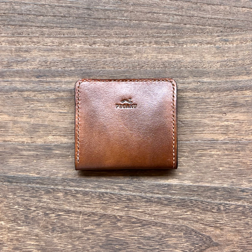 型紙金具セット】ミニウォレット レザークラフト型紙＋金具付き