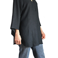 柔軟麻優雅設計襯衫 (BNN-075) 第8張的照片
