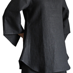 柔軟麻優雅設計襯衫 (BNN-075) 第7張的照片