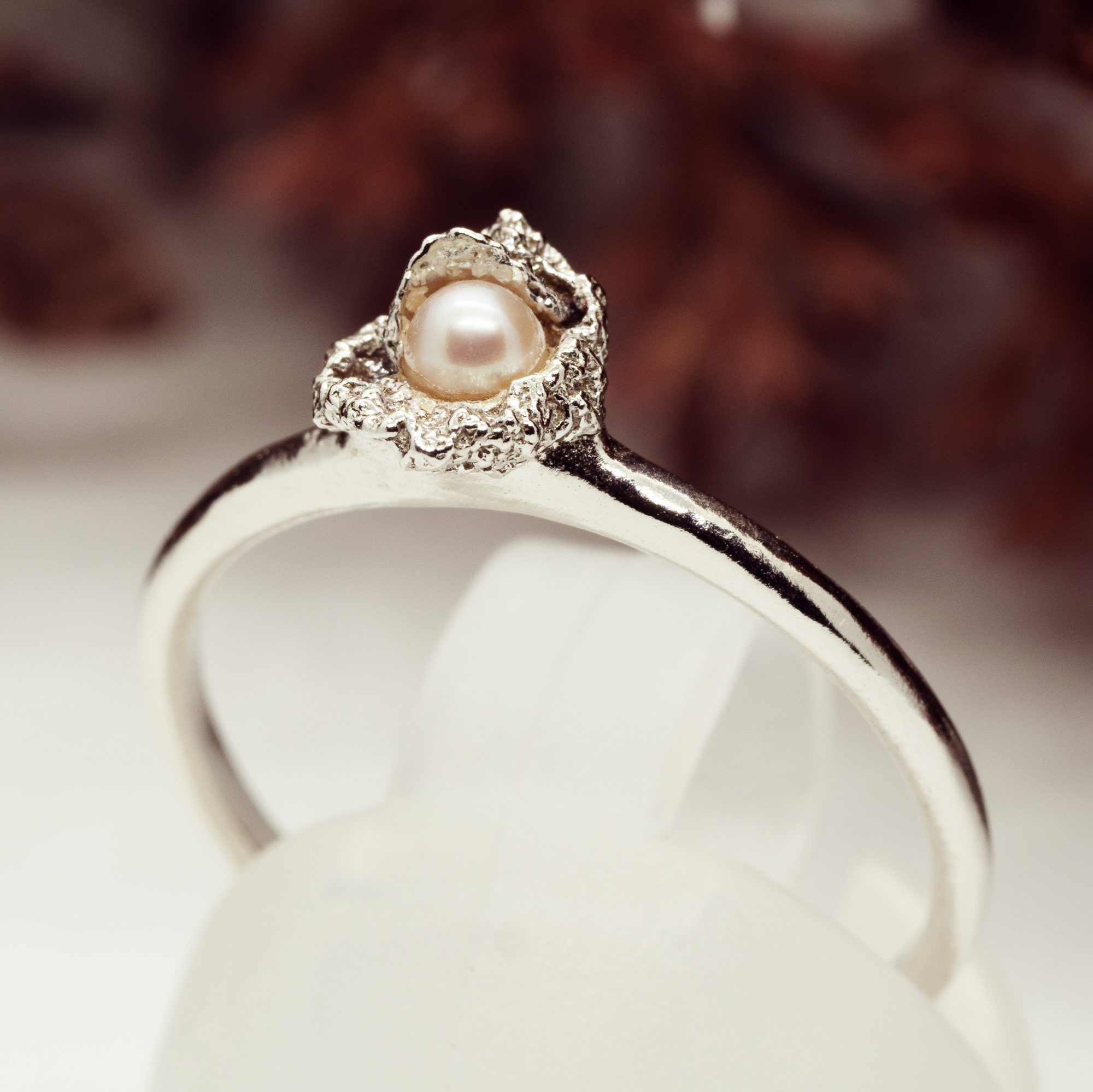 6月誕生石　あこや真珠　一点物リング　12.5号　SILVER925 ロジウムコーティング