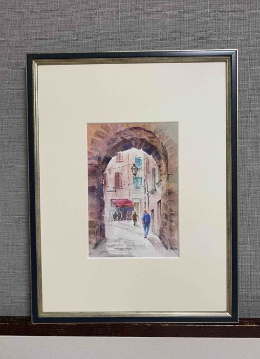 フランス 凱旋門 シャンゼリゼ通り 夜景 風景画 夜 油絵 油彩 - 絵画