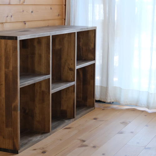 94.シェルフ『1cm単位でサイズオーダー可能』棚板高さ調整式/カラーを