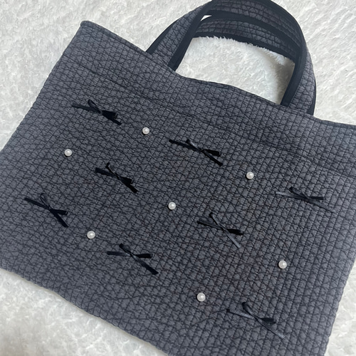 ヌビバッグ nubi トートバッグ イブルバッグ ダークグレー レッスン