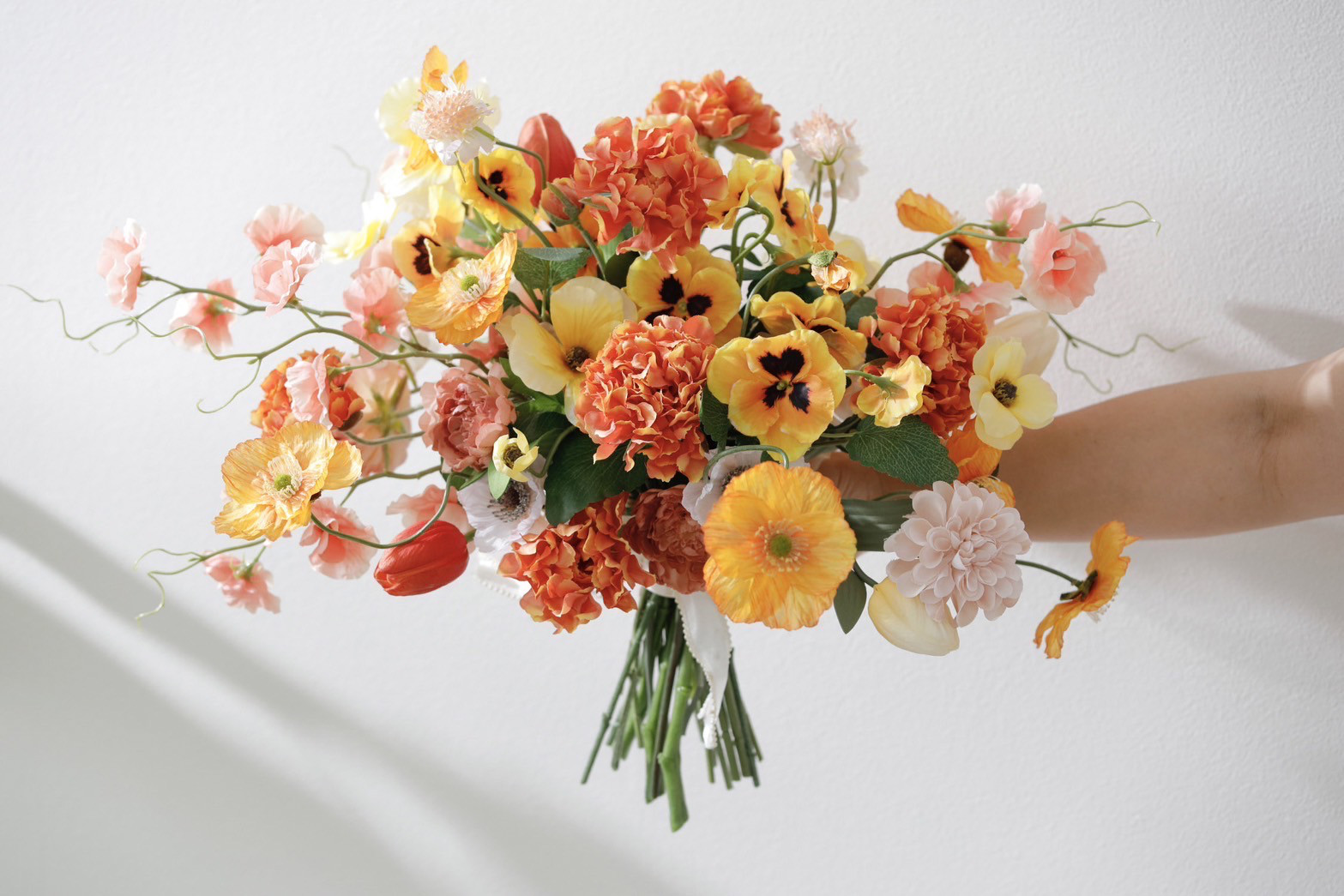 パンジーレンタルブーケ　往復送料込み　花嫁　ウェディングブーケレンタル　ウェディングフォト