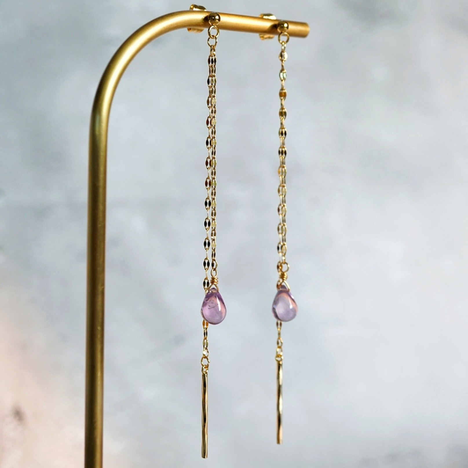 LOCA　アメジスト　ピアス　イヤリング