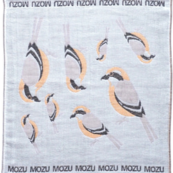 ToriTori大阪泉州製4重ガーゼハンカチ　モズ　サイズ34ｃｍ角　綿100％　大阪泉州製 2枚目の画像