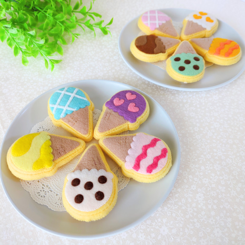 お好きな2点で】アイスクリームのアイシングクッキー2個セット