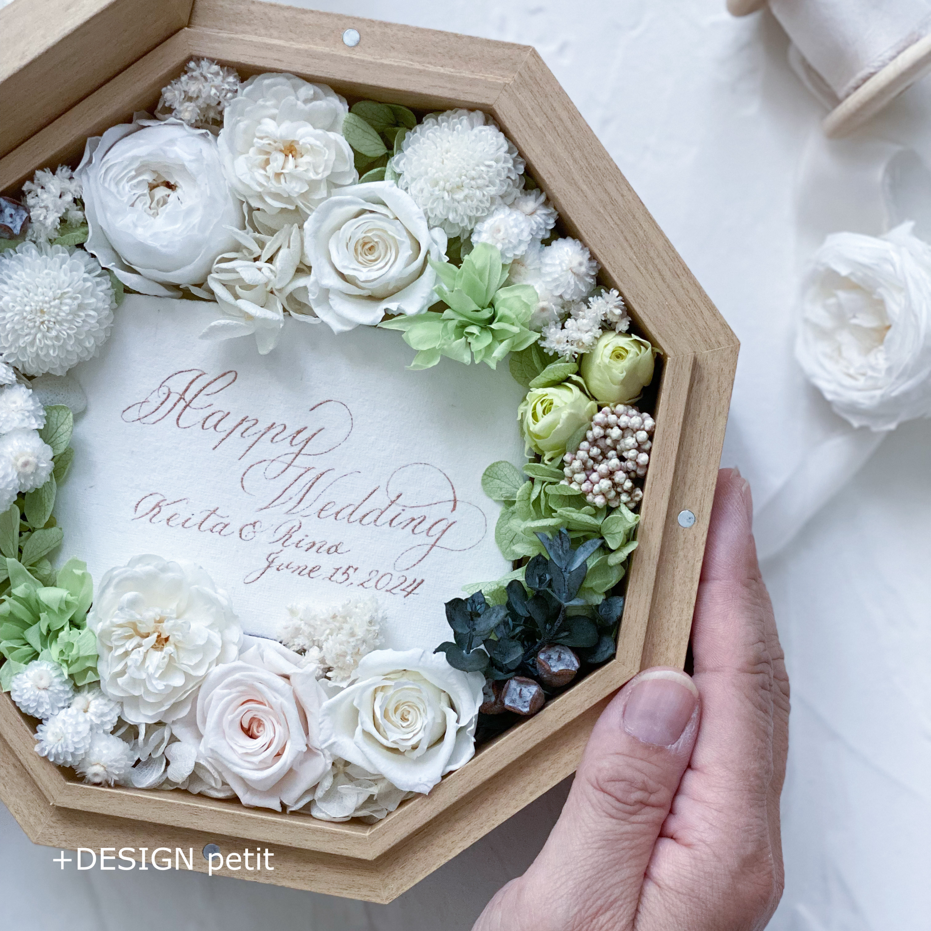 【結婚式】ご両親贈呈用フレームアレンジ2点セット