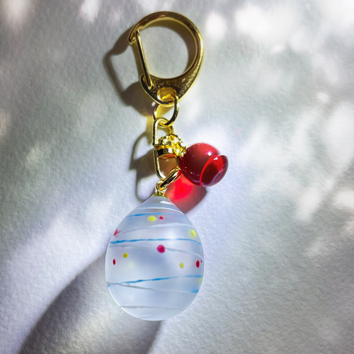レジンキーホルダー　水風船　クリア　ハンドメイド レジンキーホルダー 水風船 クリア ハンドメイド ヨーヨー