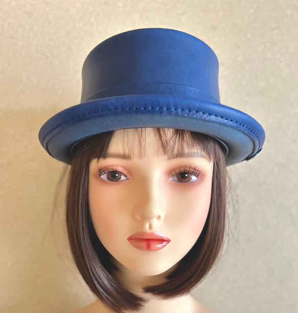本革】静寂を纏う・ポークパイハット58cm 送料無料 ハット Lucas