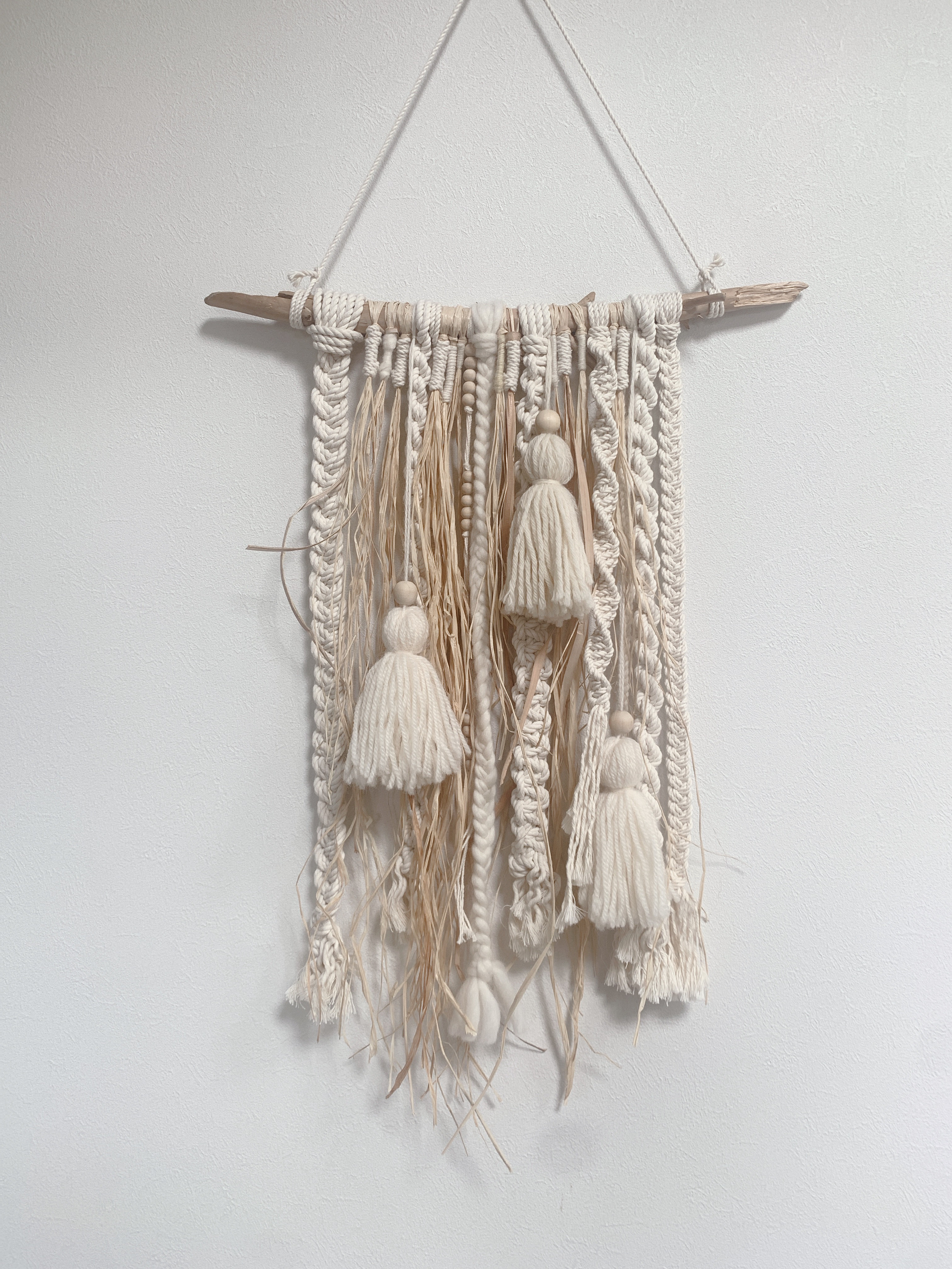 一点もの】流木 ウィービング タペストリー『spice milk,e.』（unico  