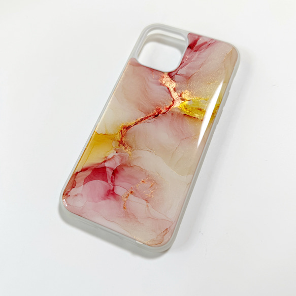 アルコールインクアートスマホケース/iPhoneケース【私だけの】 3枚目の画像