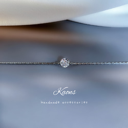 ネックレス サージカル ステンレス ネックレス ジルコニアネックレス 華奢 オフィス 可愛い シンプルネックレス 7枚目の画像