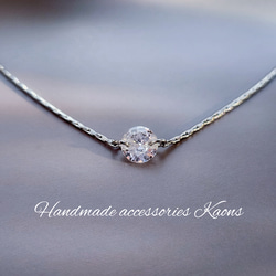 ネックレス サージカル ステンレス ネックレス ジルコニアネックレス 華奢 オフィス 可愛い シンプルネックレス 8枚目の画像