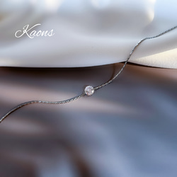 ネックレス サージカル ステンレス ネックレス ジルコニアネックレス 華奢 オフィス 可愛い シンプルネックレス 3枚目の画像