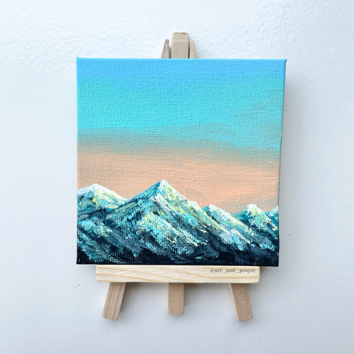 キャンバスアート、mountain scenery ,山の景色の絵、山の絵、山