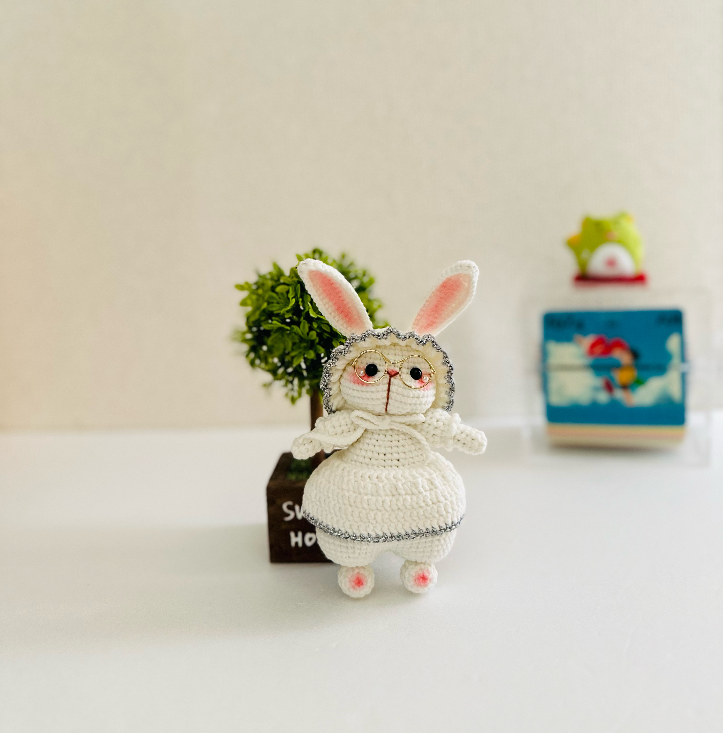編みぐるみ うさぎちゃん 編み物 ギフト ハンドメイド