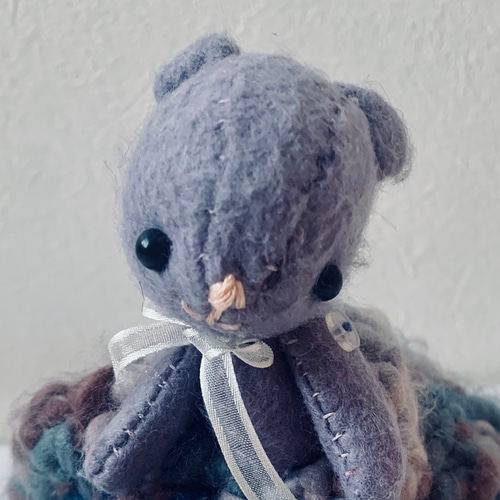 ハンドメイド くま ティーコゼー 手編み その他キッチン小物 viola