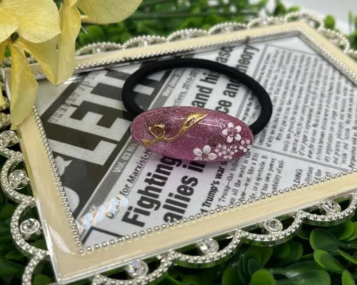 ハンドメイド レジン》桜ヘアゴム H-125 ヘアゴム ニコニコイズミ 通販