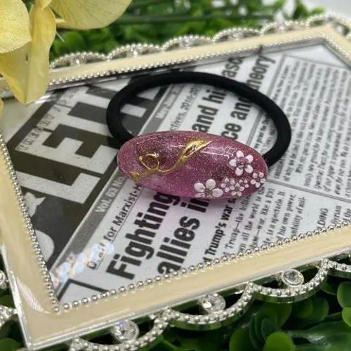 【ヘアゴム】レジン　桜 ハンドメイド レジン》桜ヘアゴム H-125 ヘアゴム ニコニコ