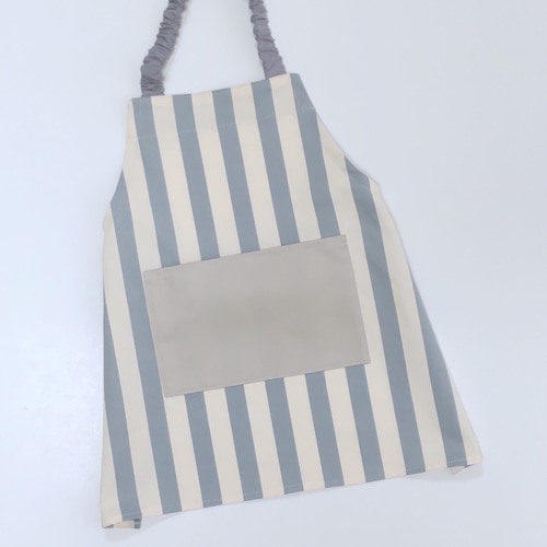 ハンドメイド　エプロン 90〜100センチ☆キッズエプロン(ストライプ) 雑貨・その他 m-furufuru