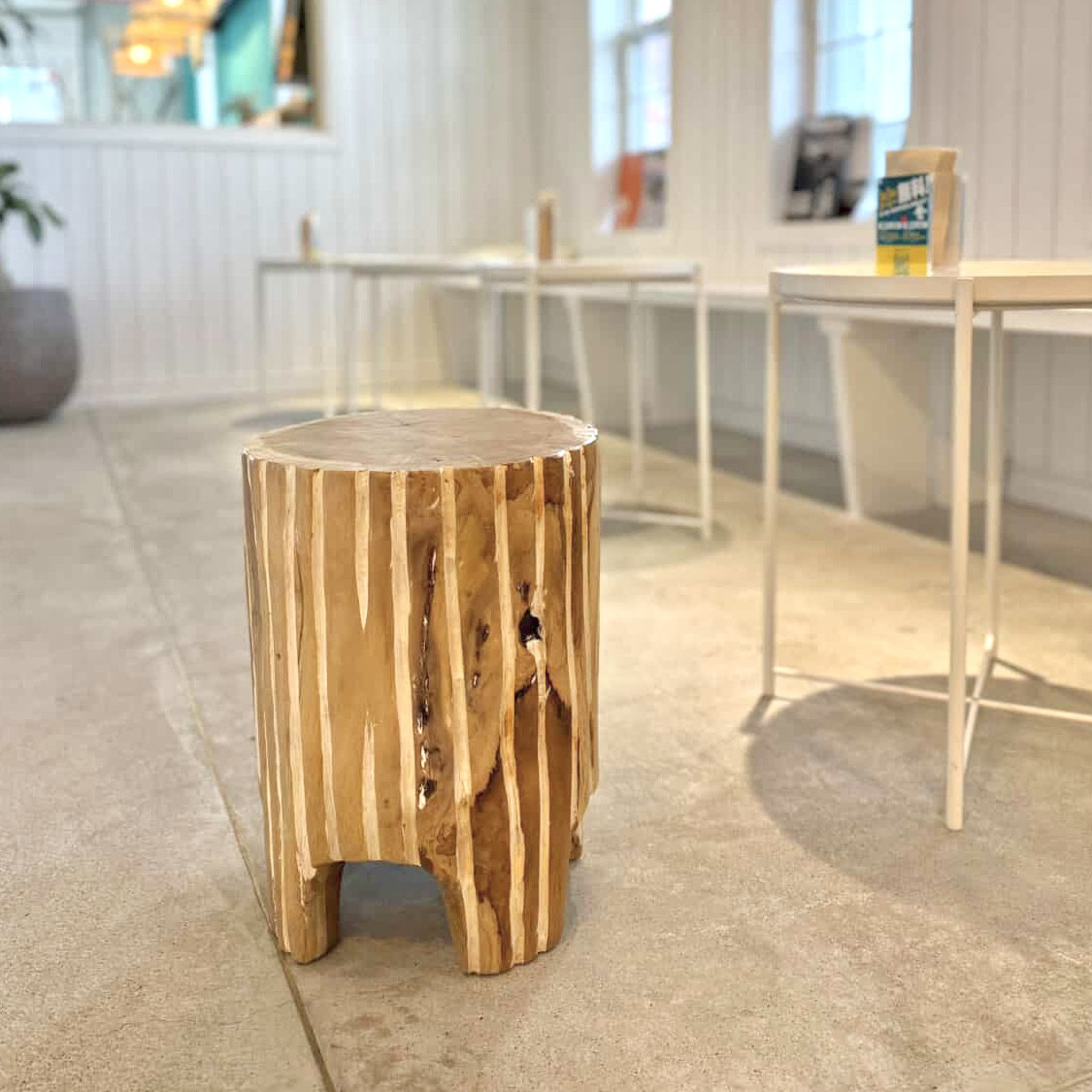 スツール◆サイドテーブル◆無垢材◆チーク◆天然木◆オブジェ
