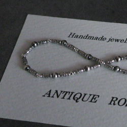 ❮再販×6❯ No. 74 カレンシルバー★ブレスレット　燻し銀　 5枚目の画像