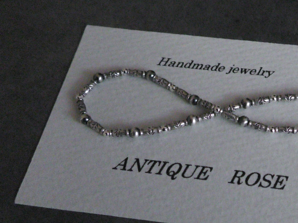 ❮再販×6❯ No. 74 カレンシルバー★ブレスレット　燻し銀　 5枚目の画像