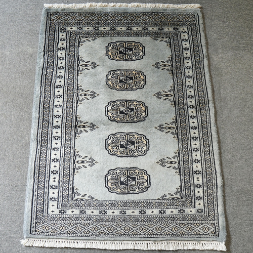 85×62cm トルクメン ボハララグ 手織り絨毯 パキスタン絨毯