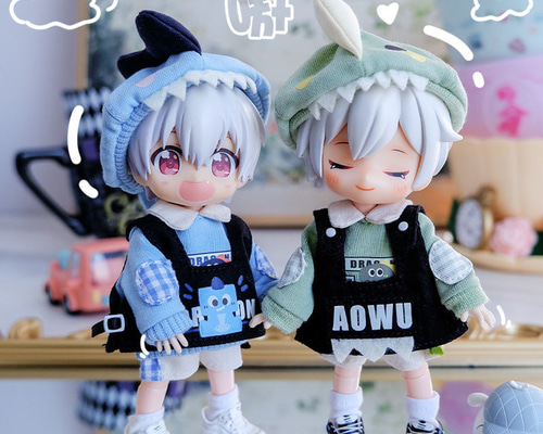 ディーラー様製 オビツ11 ドール服 コート ベスト シャツ パンツ