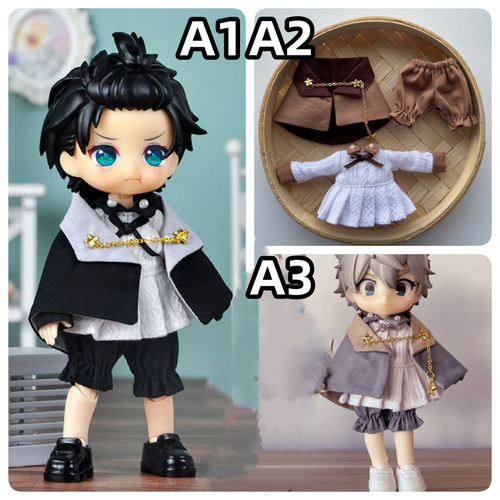 オビツ11服 マント ワンピース パンツ ob11服 ねんどろいどどー