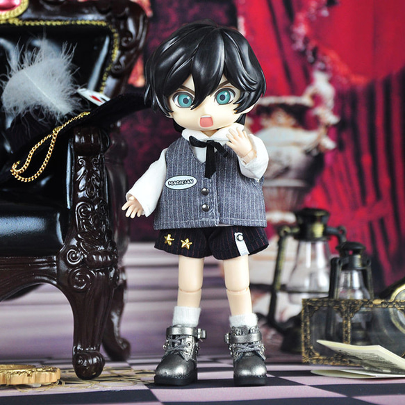 オビツ11服 ob11服 魔術師セット コート ショーツ シャツ 帽子