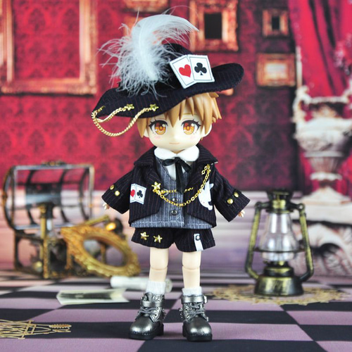 オビツ11服 ob11服 魔術師セット コート ショーツ シャツ 帽子