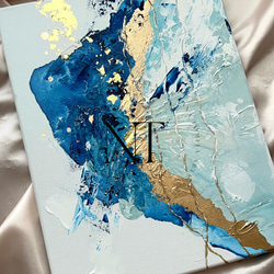 テクスチャーアート　絵画　インテリア　ニュアンス　海外　モダン　抽象画　青　沖縄 テクスチャーアート 絵画 インテリア ニュアンス 海外 モダン 抽象画