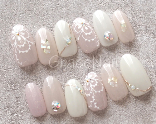 現品販売！ネイルチップ No.2041 ネイルチップ（つけ爪） GraceNail