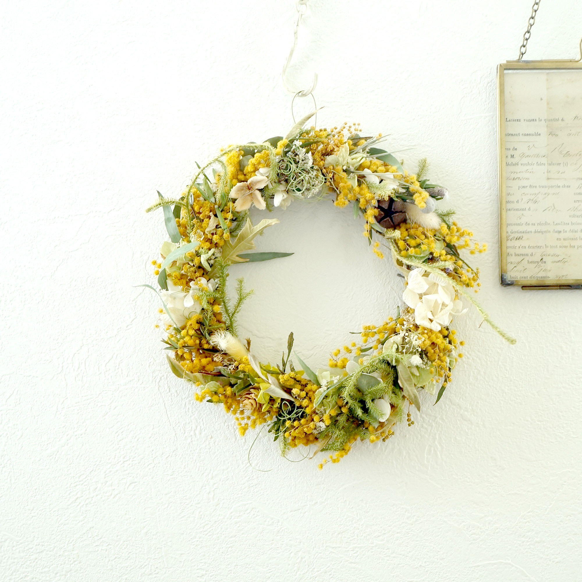 全4種類！手のひらサイズの、紫陽花リース 旨い 