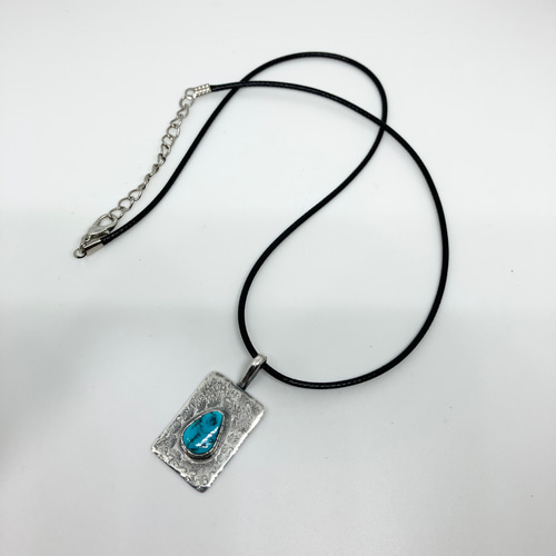 K*I様 スリーピングビューティー ターコイズ　　シルバー ネックレス スリーピングビューティー ターコイズ トルコ石 シルバー ネックレス