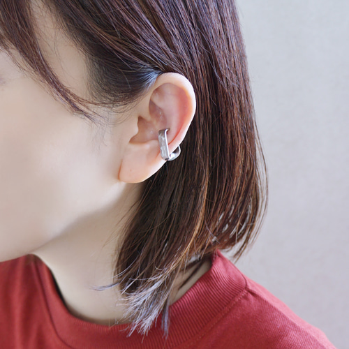 SUS製イヤーカフ「quiet.echo」ユニセックス ステンレス製 軽い