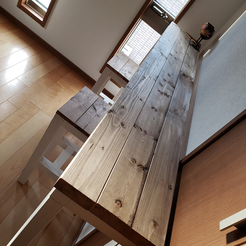 180✕27 カントリー風　ジャコビーンアンティークテーブル 180✕27 カントリー風ジャコビーンアンティークテーブル