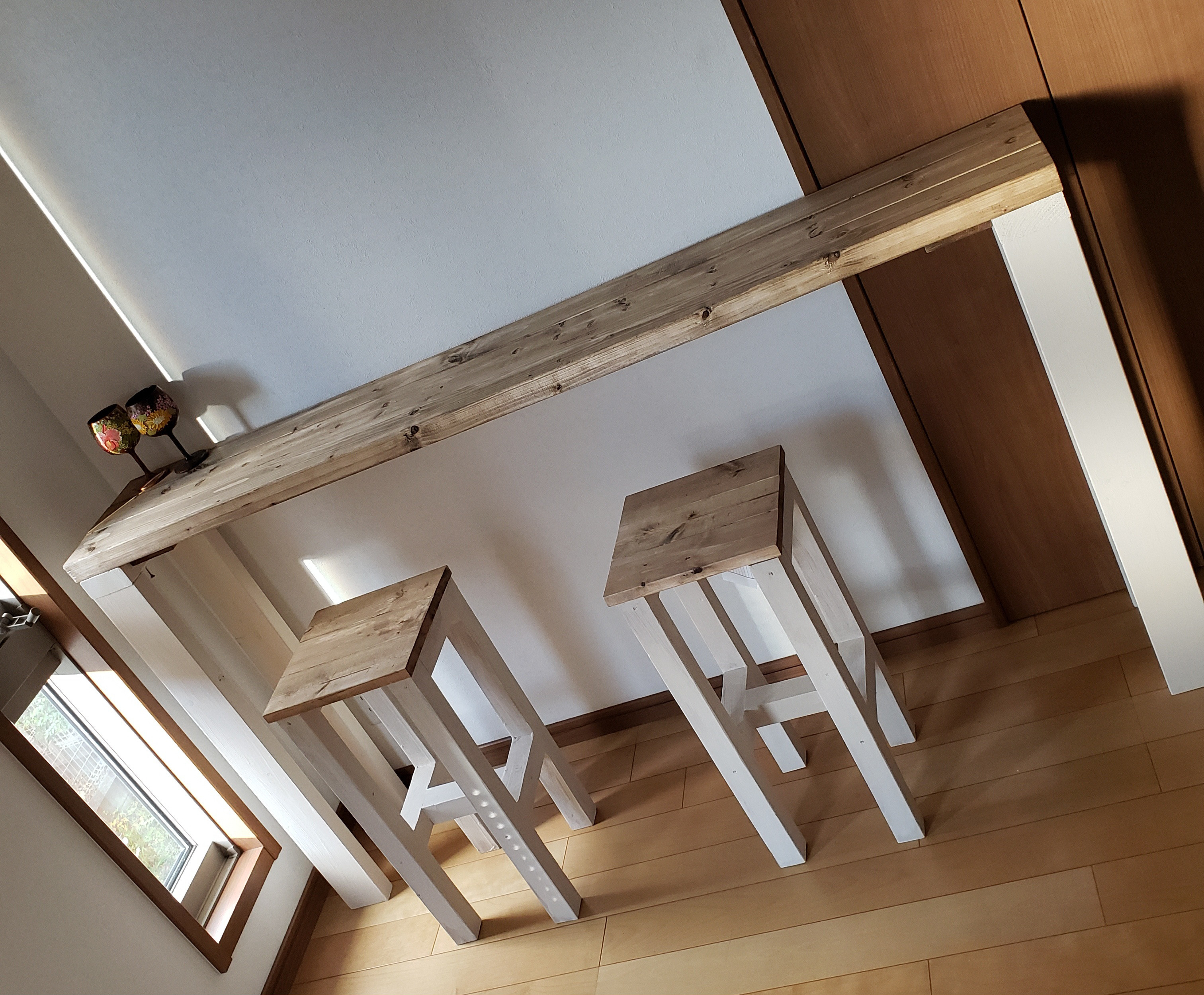 180✕27 カントリー風　ジャコビーンアンティークテーブル