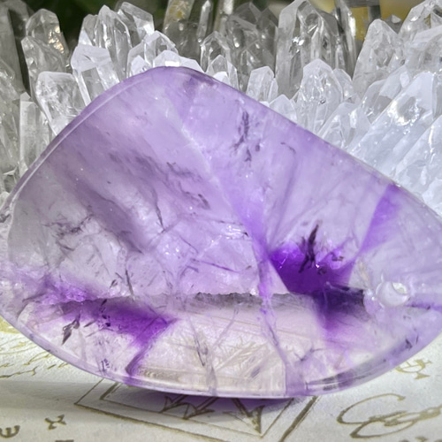 トラピッチェ アメジスト✨ 紫水晶 穴あき パーツ 原石 天然石